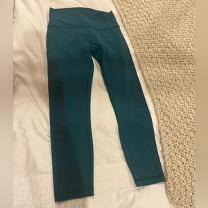 Turquoise full length LuLulemon leggings